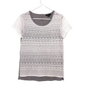 Sojo Blouse Womens S Used Gray Cream